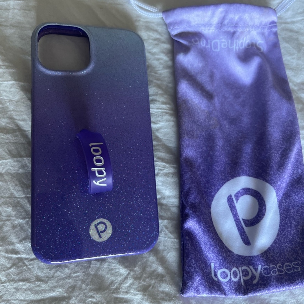 Purple loopy case for iPhone 13